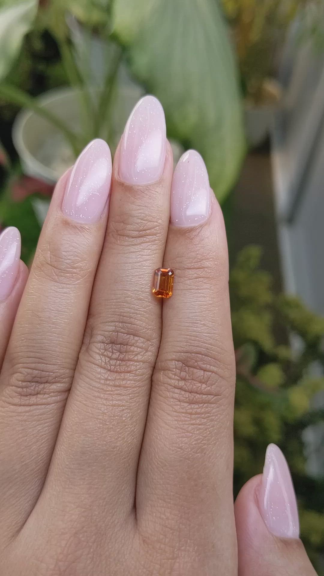 0.46 Ct. Madeira Citrine from Brazil Size Video