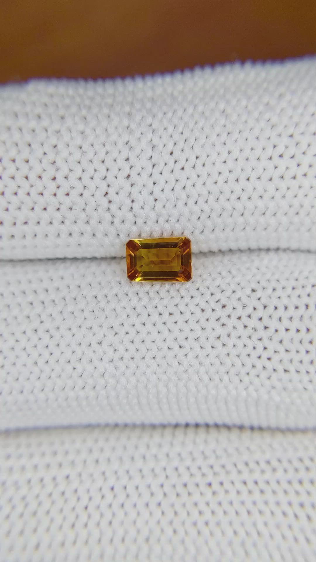 0.48 Ct. Madeira Citrine from Brazil Size Video