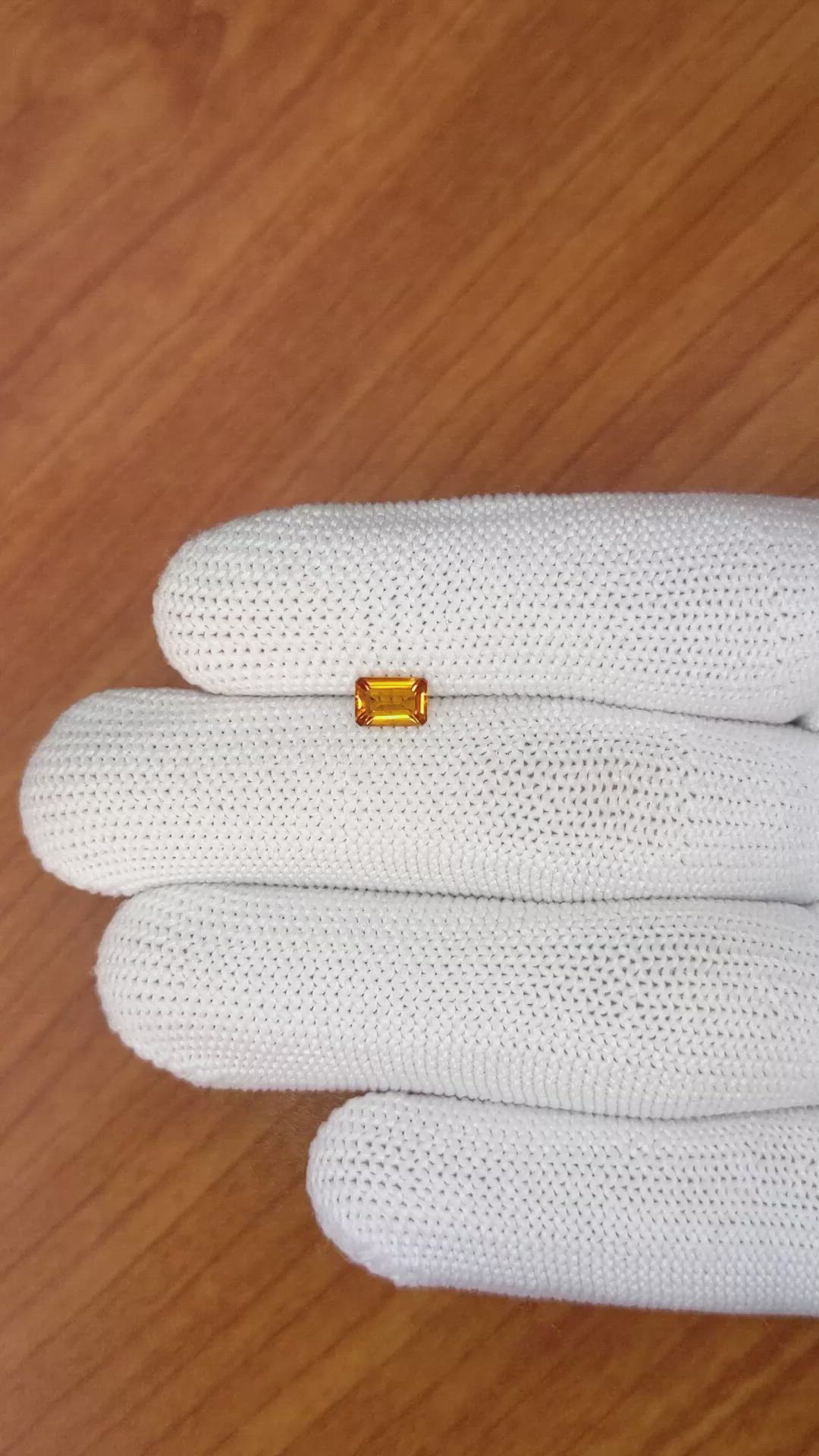 0.47 Ct. Madeira Citrine from Brazil Size Video