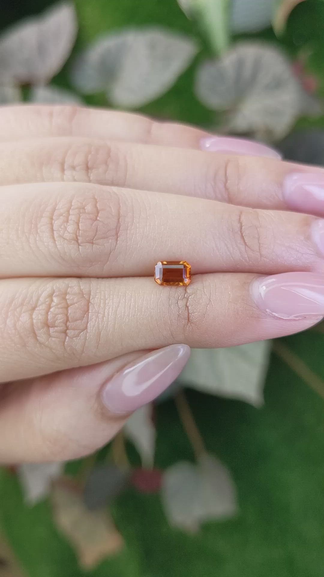 0.56 Ct. Madeira Citrine from Brazil Size Video