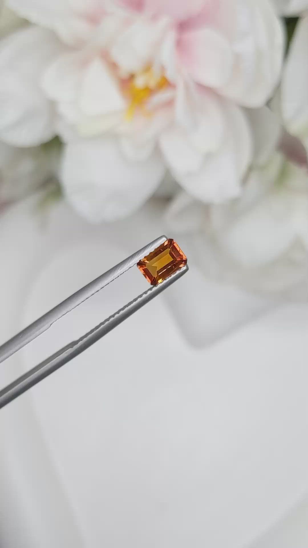 0.49 Ct. Madeira Citrine from Brazil Size Video