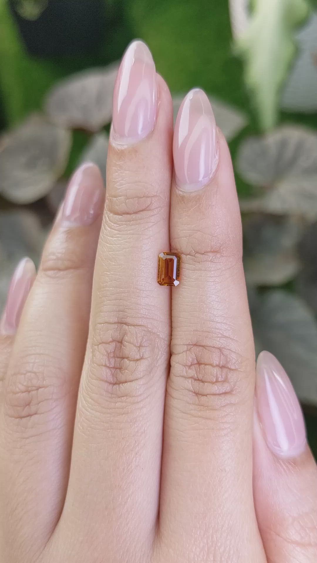 0.43 Ct. Madeira Citrine from Brazil Size Video