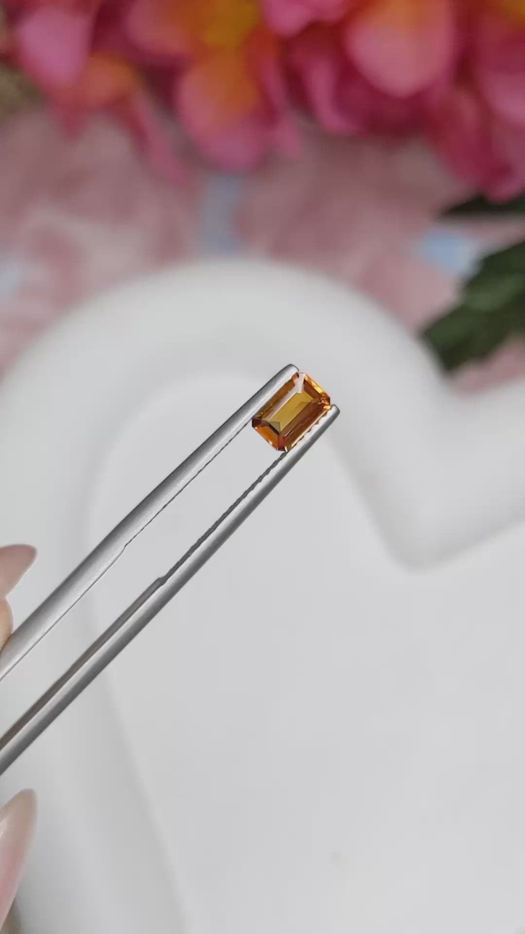 0.43 Ct. Madeira Citrine from Brazil Size Video