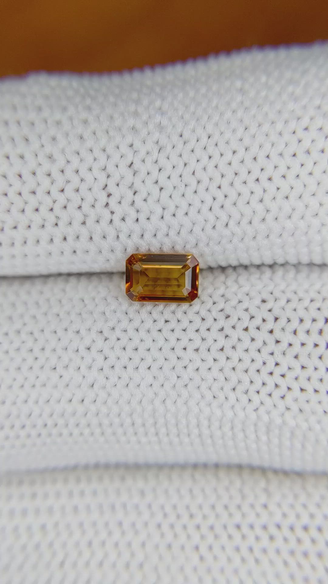 0.43 Ct. Madeira Citrine from Brazil Size Video