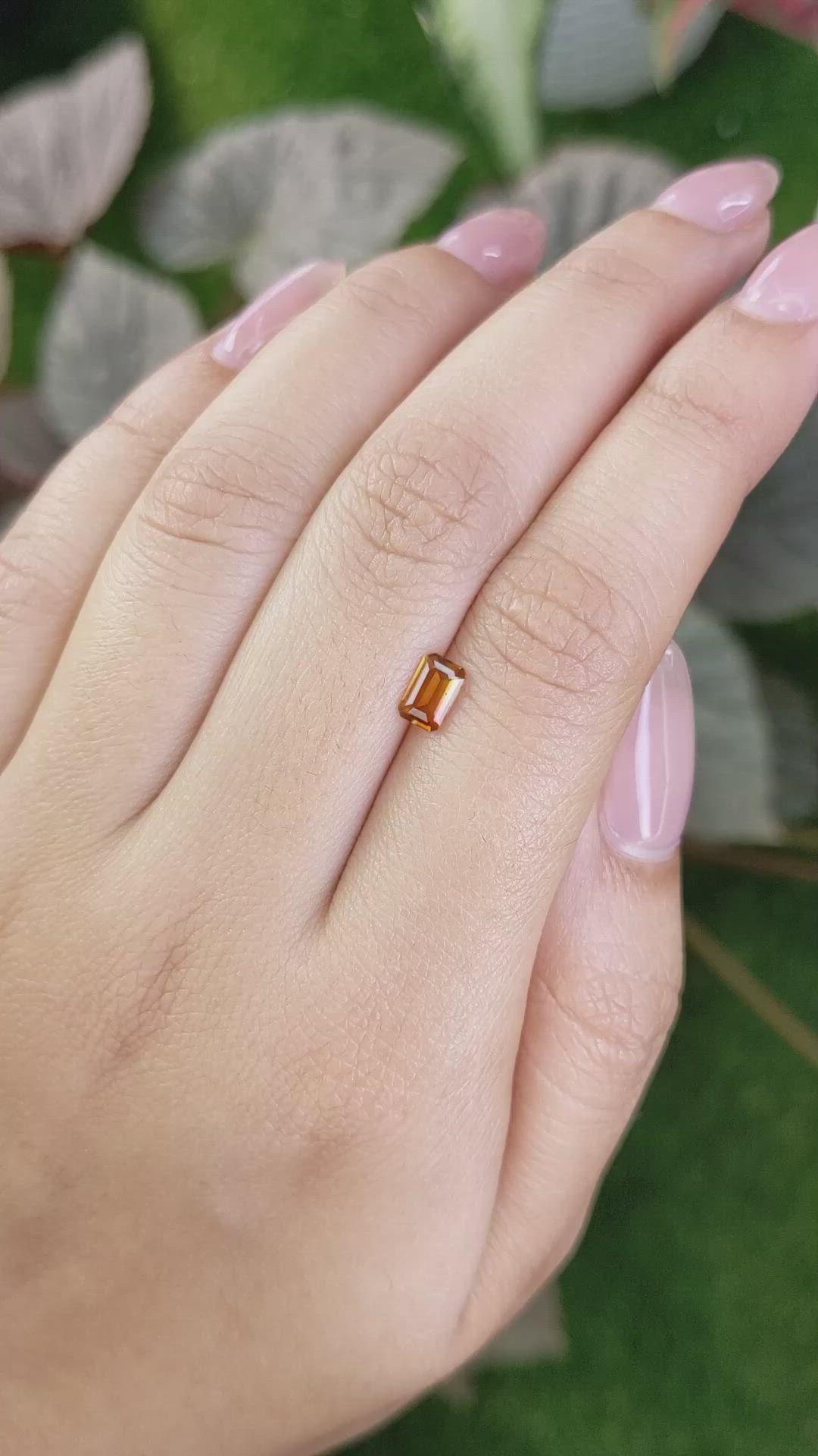 0.43 Ct. Madeira Citrine from Brazil Size Video