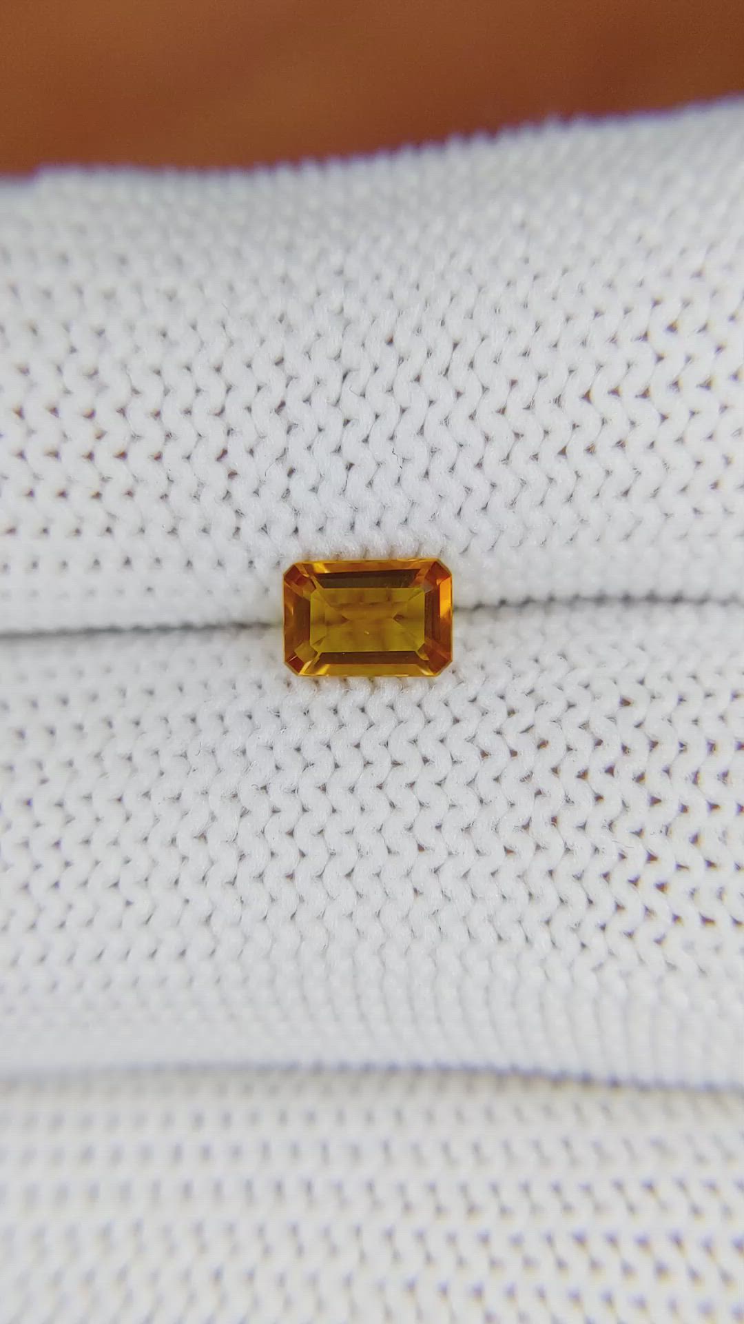 0.47 Ct. Madeira Citrine from Brazil Size Video