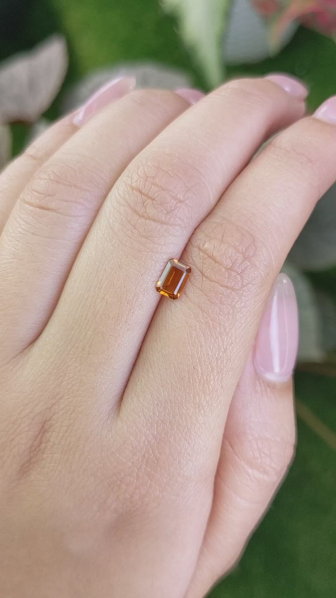 0.47 Ct. Madeira Citrine from Brazil Size Video