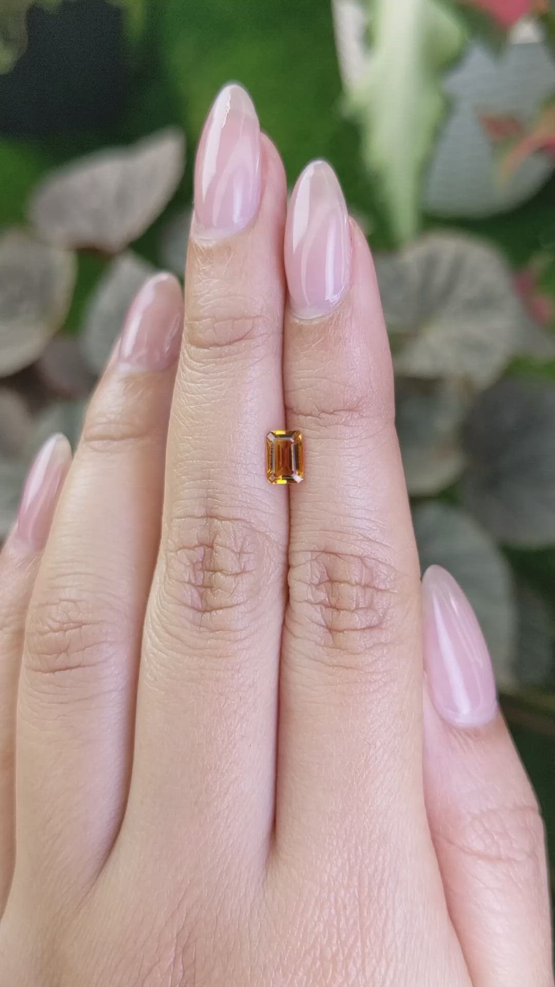 0.53 Ct. Madeira Citrine from Brazil Size Video