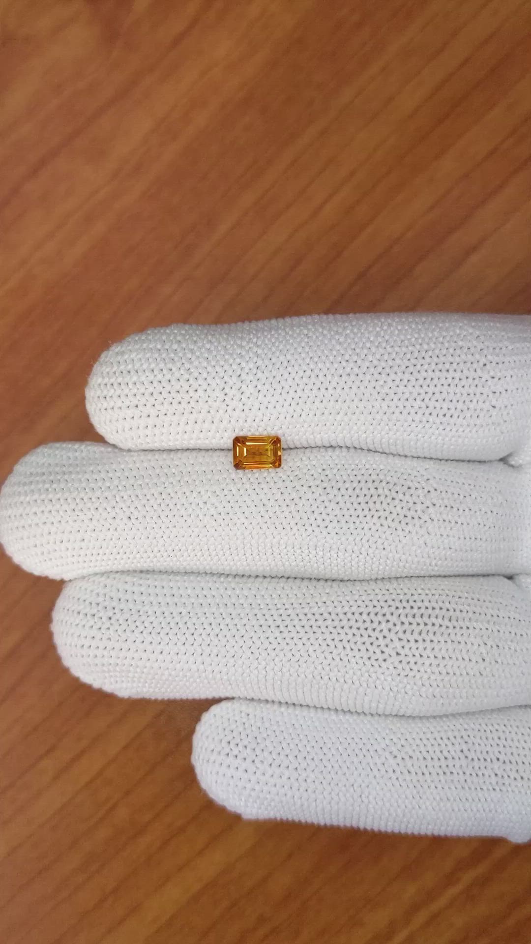 0.53 Ct. Madeira Citrine from Brazil Size Video
