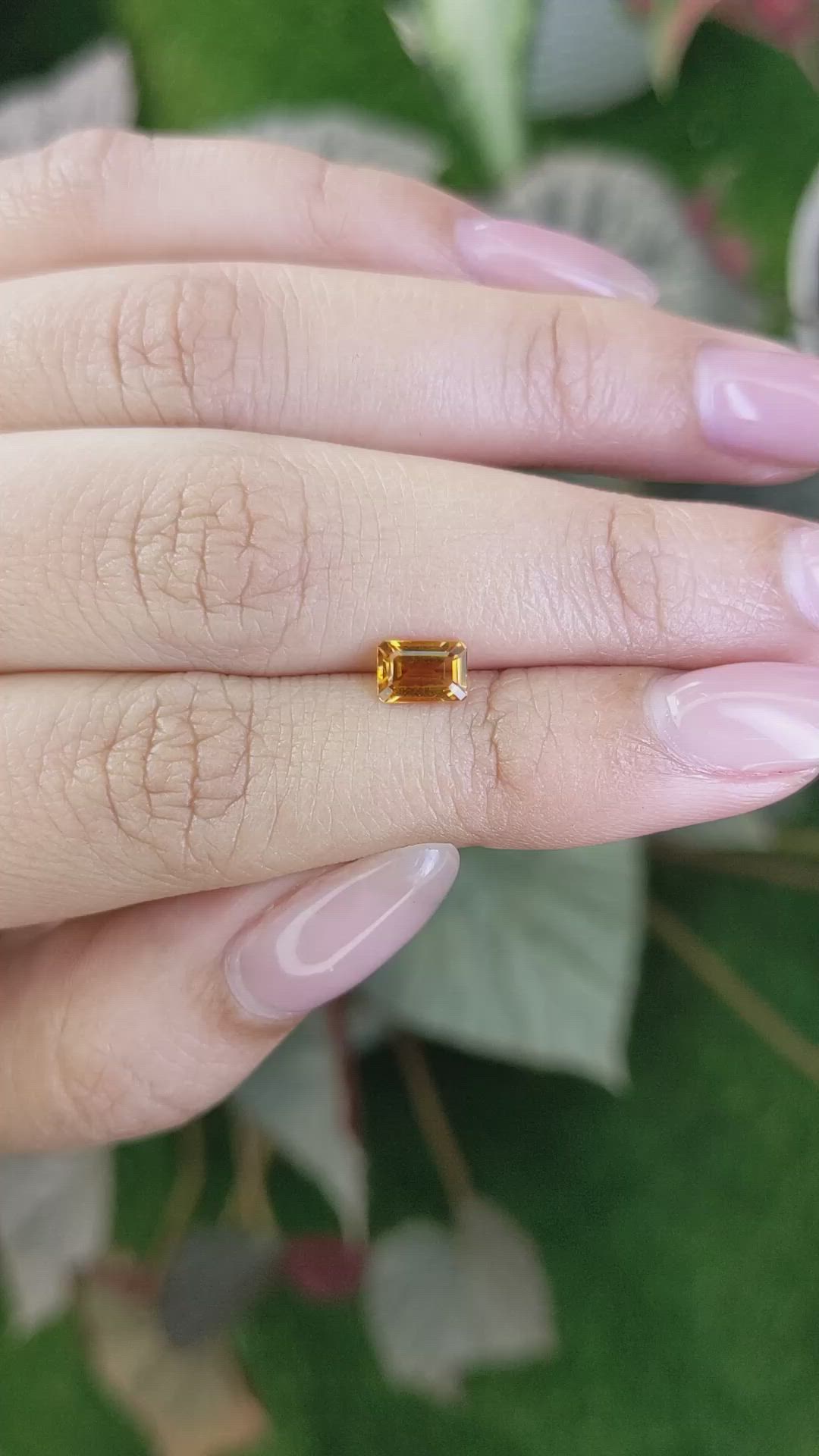 0.53 Ct. Madeira Citrine from Brazil Size Video