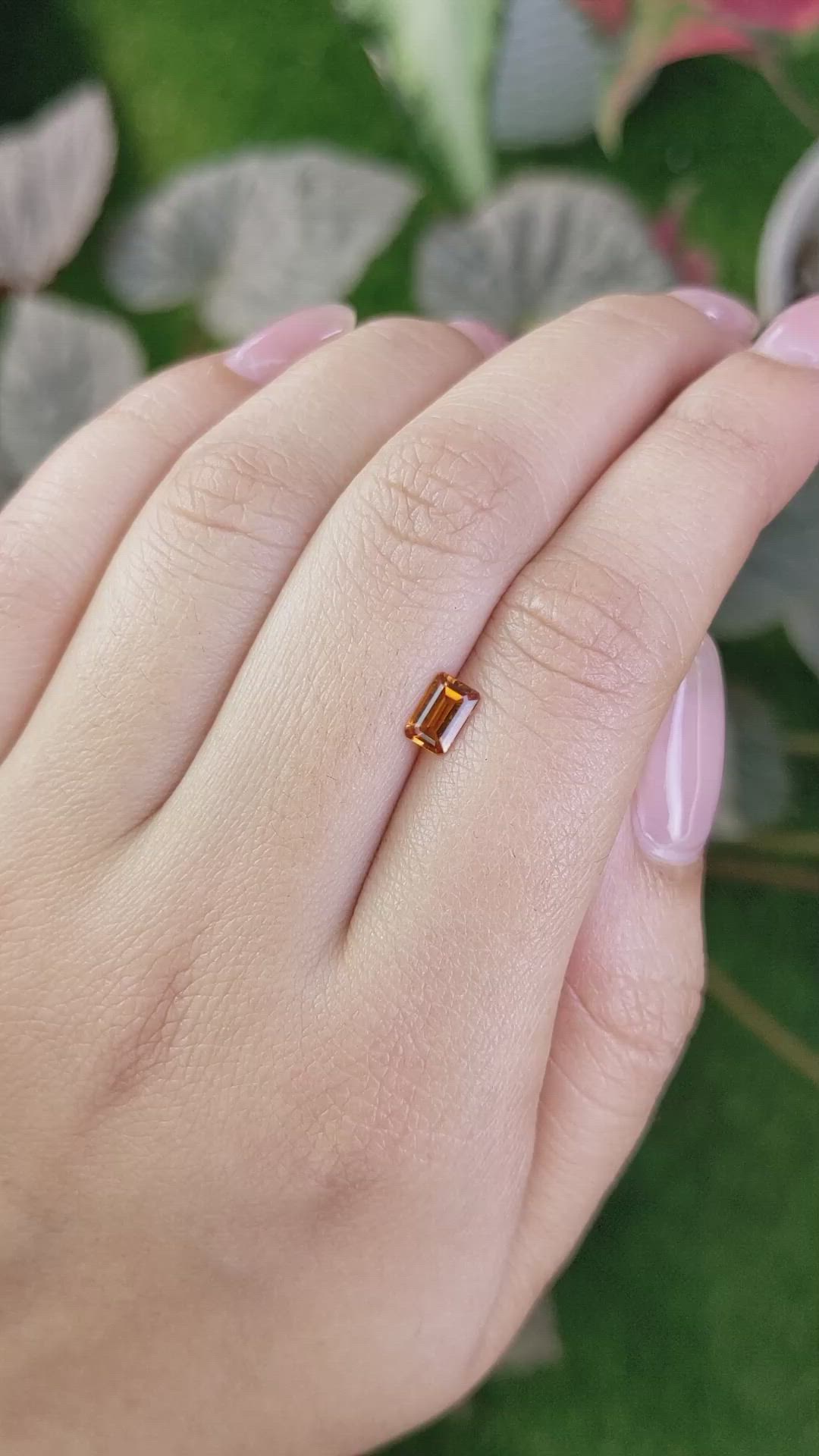 0.43 Ct. Madeira Citrine from Brazil Size Video