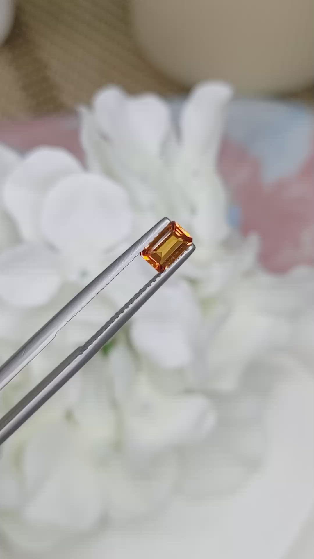 0.43 Ct. Madeira Citrine from Brazil Size Video