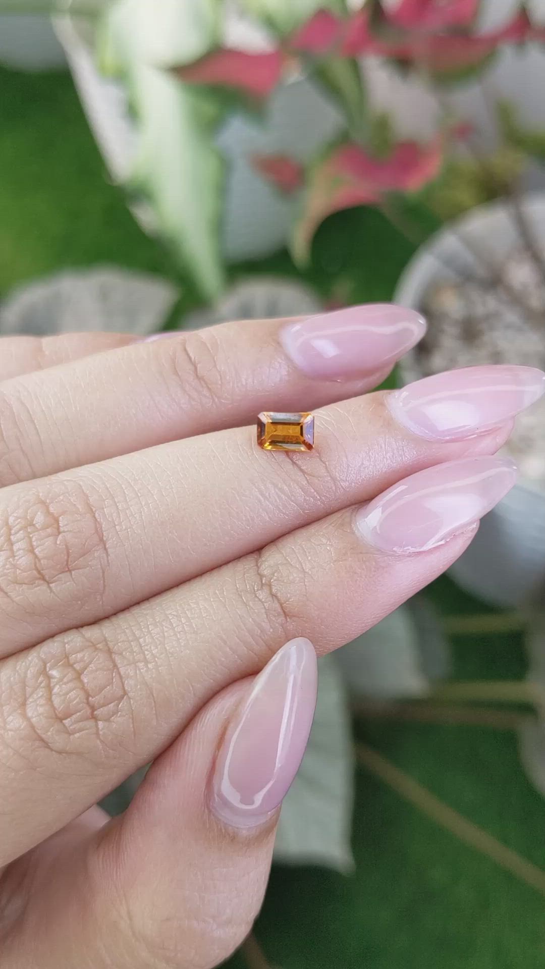 0.43 Ct. Madeira Citrine from Brazil Size Video