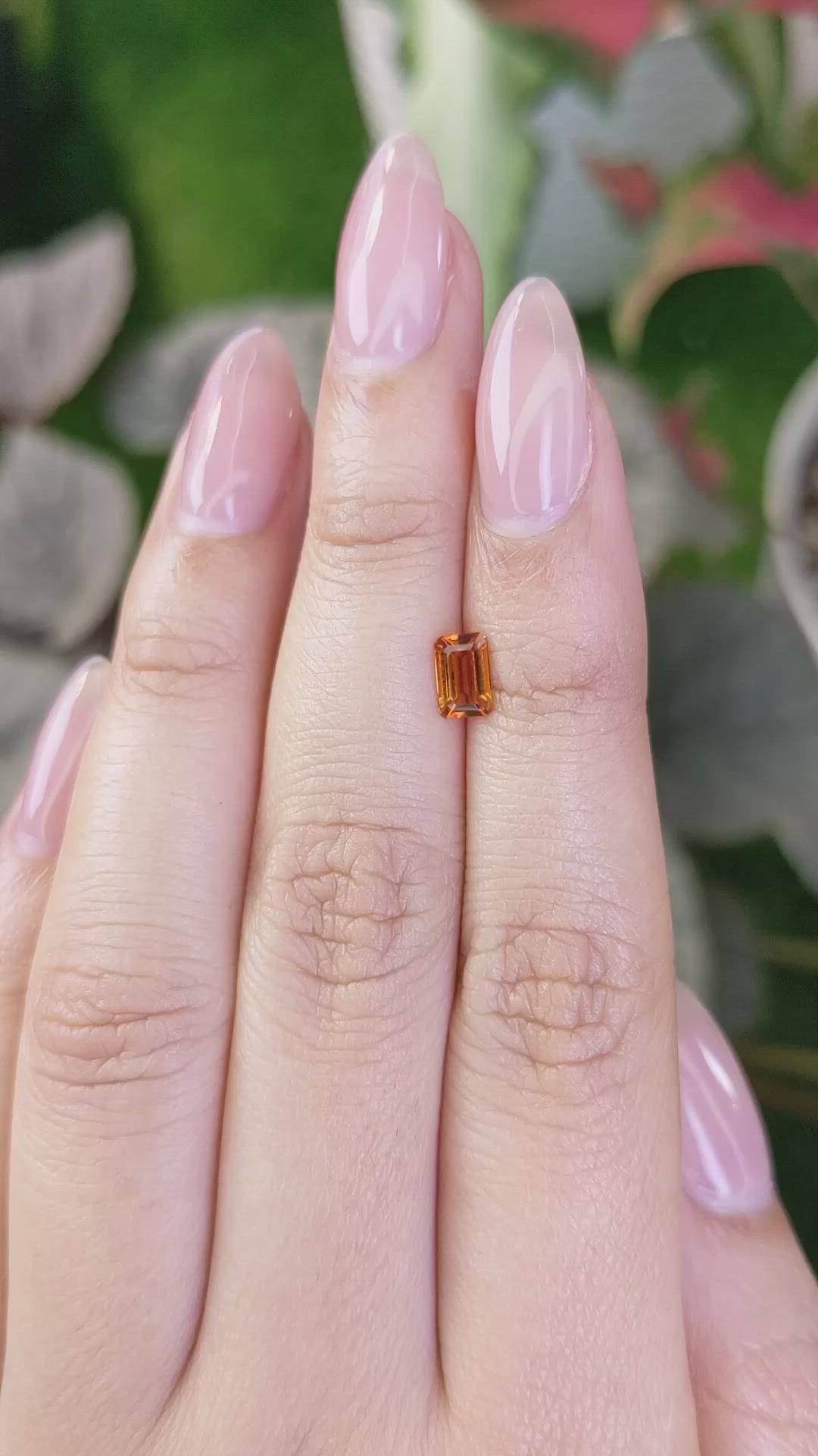 0.43 Ct. Madeira Citrine from Brazil Size Video