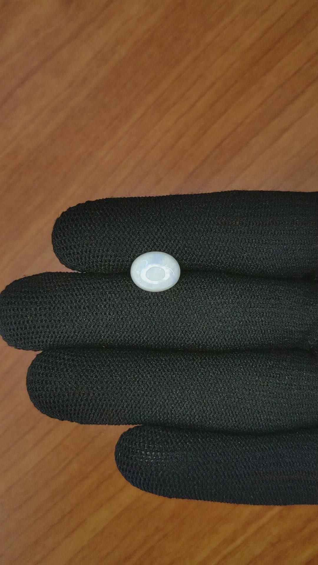 1.47 Ct. Cabochon White Opal from Brazil Size Video