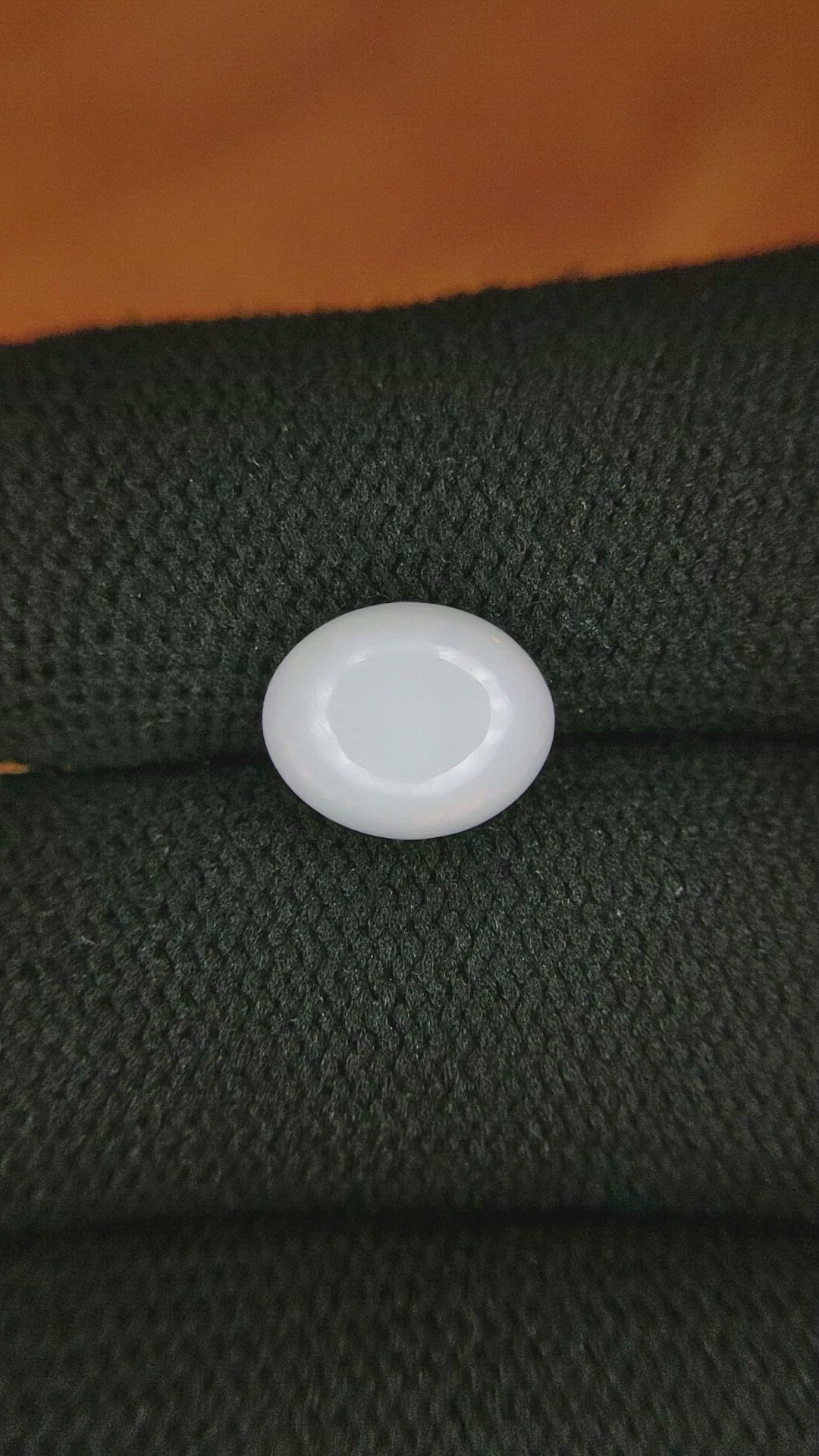 1.90 Ct. Cabochon White Opal from Brazil Size Video