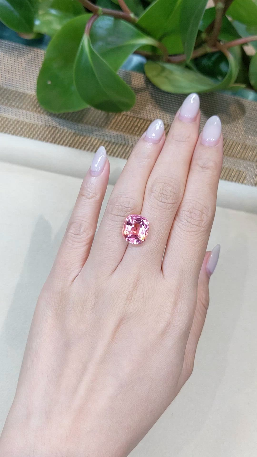6.85 Ct. Pink Tourmaline from Madagascar Size Video