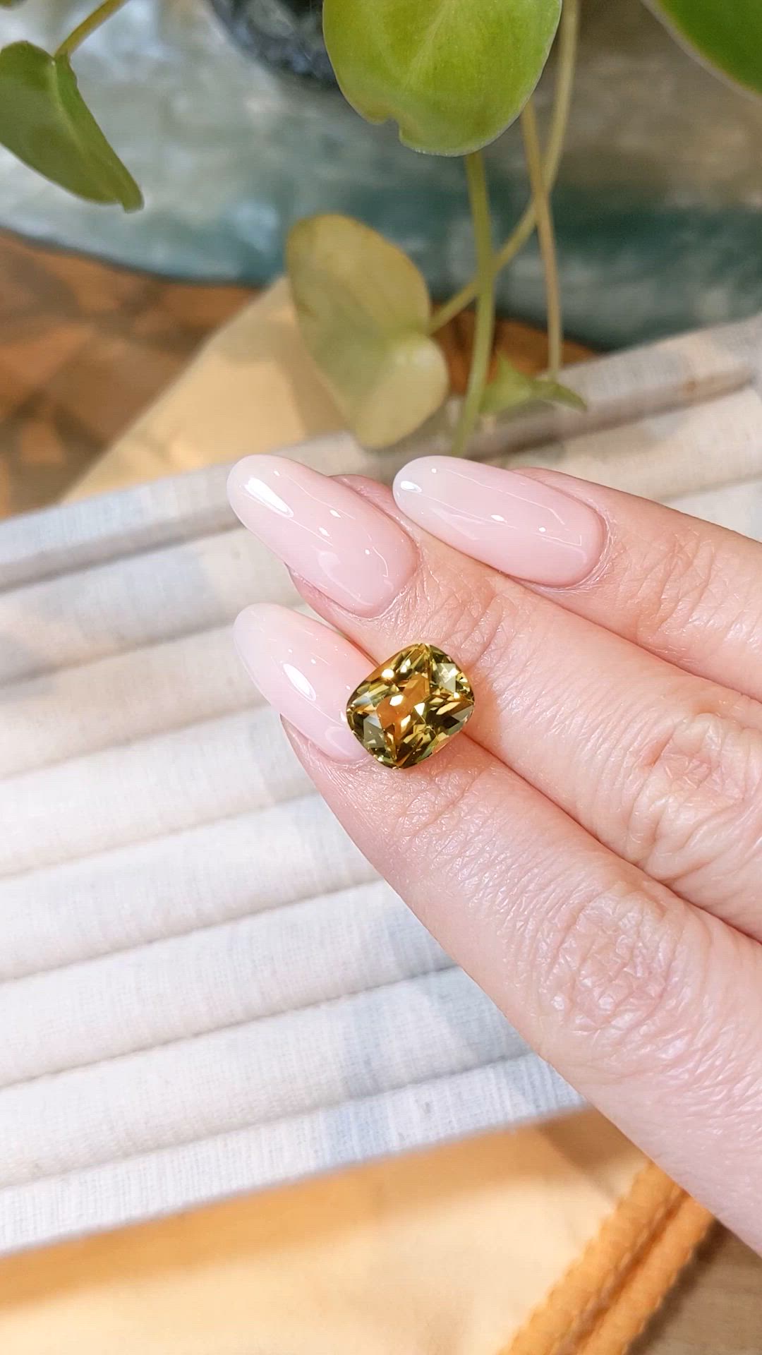 5.44 Ct. Golden Brown Sinhalite from Ceylon (Sri Lanka) Size Video