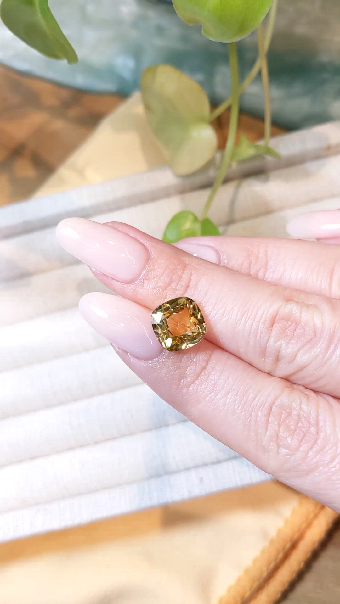 4.96 Ct. Sinhalite from Ceylon (Sri Lanka) Size Video