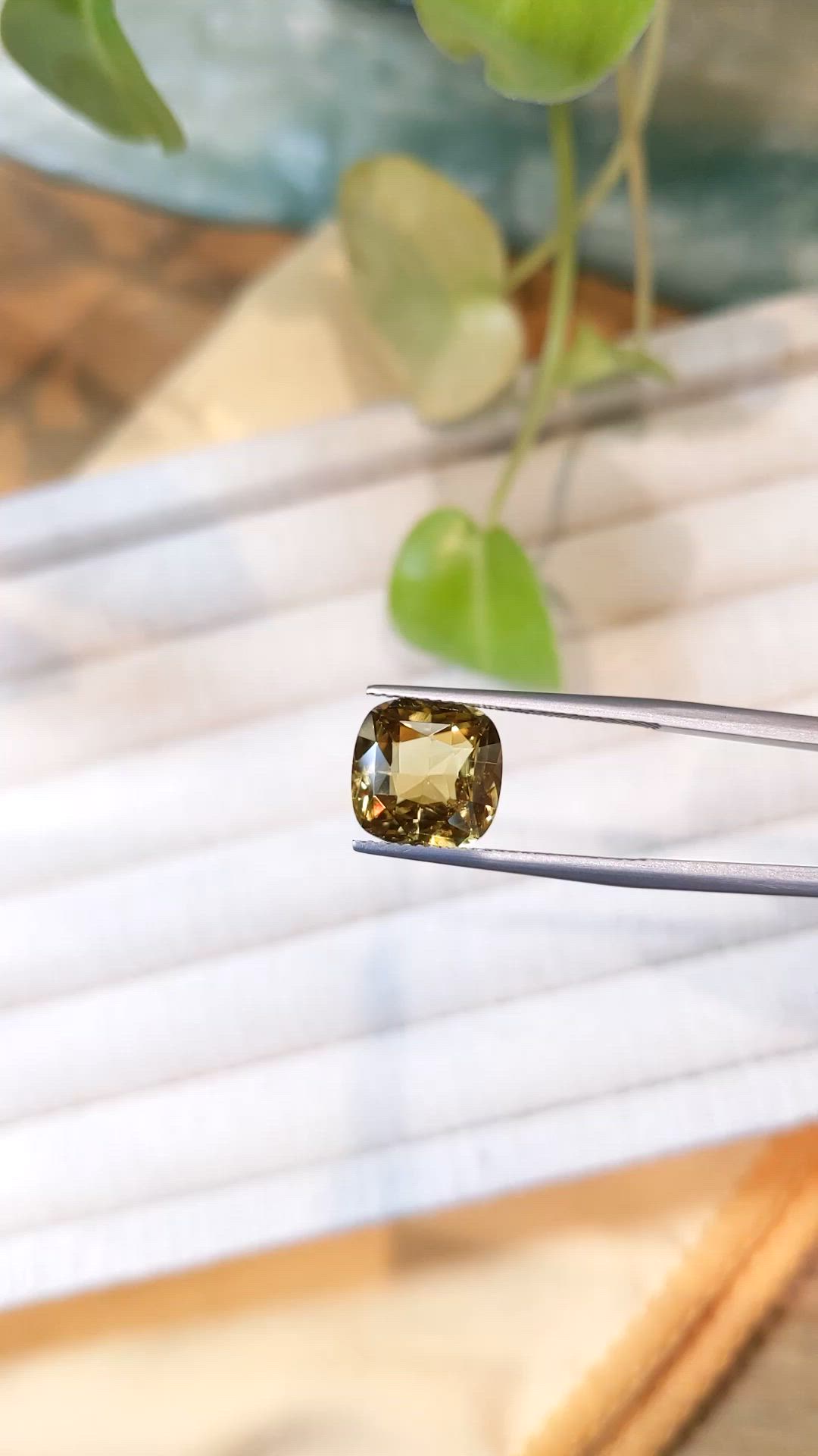 4.96 Ct. Sinhalite from Ceylon (Sri Lanka) Size Video