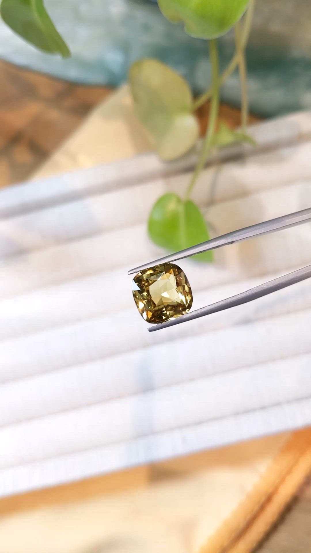 4.96 Ct. Sinhalite from Ceylon (Sri Lanka) Size Video