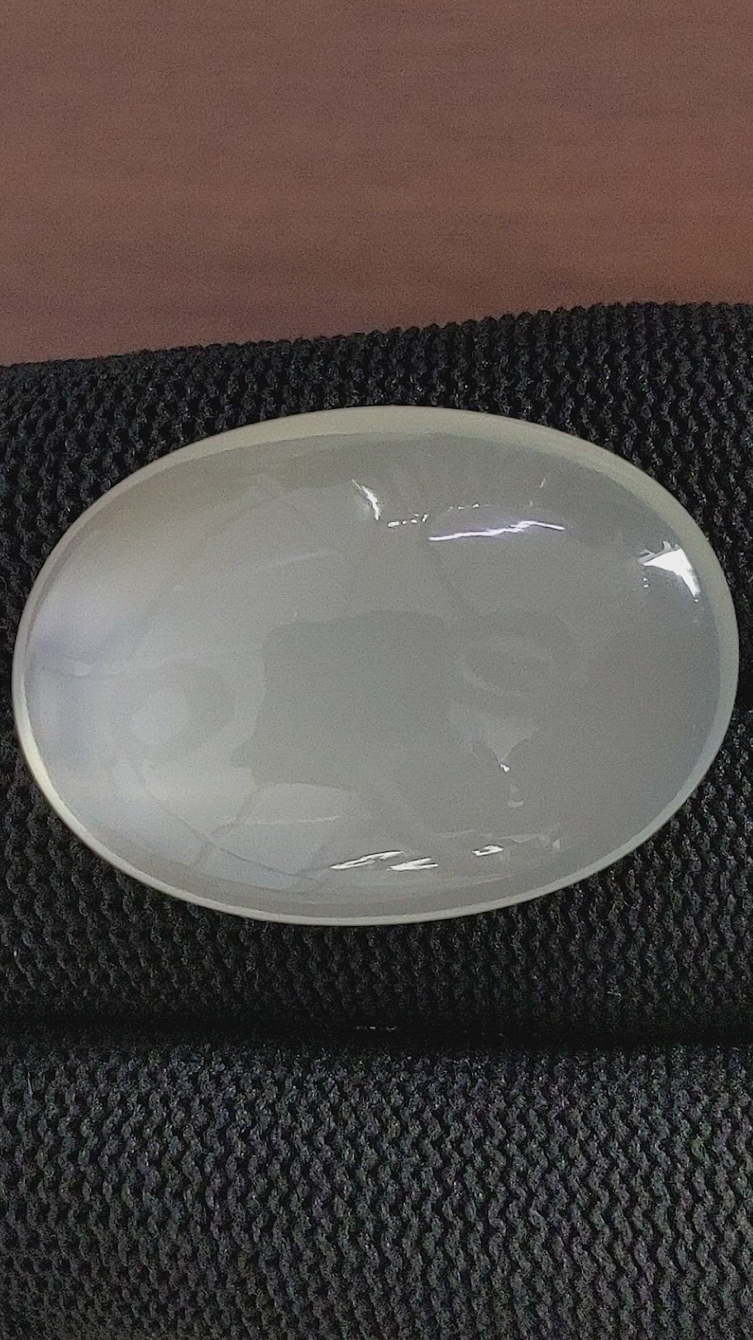 70.57 Ct. Yellow Cabochon Moonstone from Ceylon (Sri Lanka) Size Video
