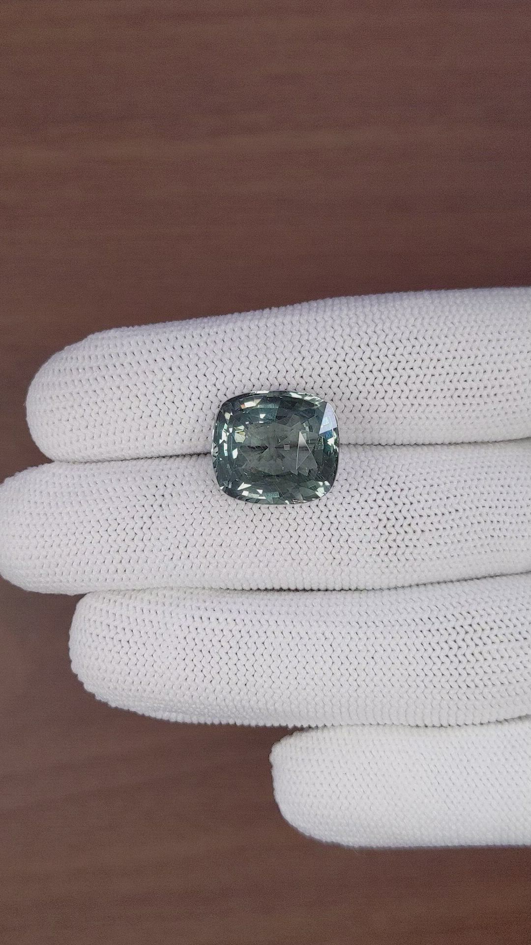 16.03 Ct. Greenish Blue Apatite from Ceylon (Sri Lanka) Size Video