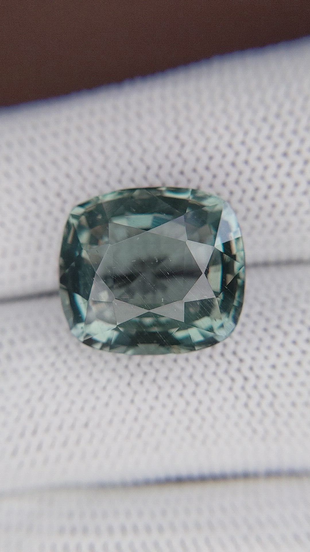 16.03 Ct. Greenish Blue Apatite from Ceylon (Sri Lanka) Size Video