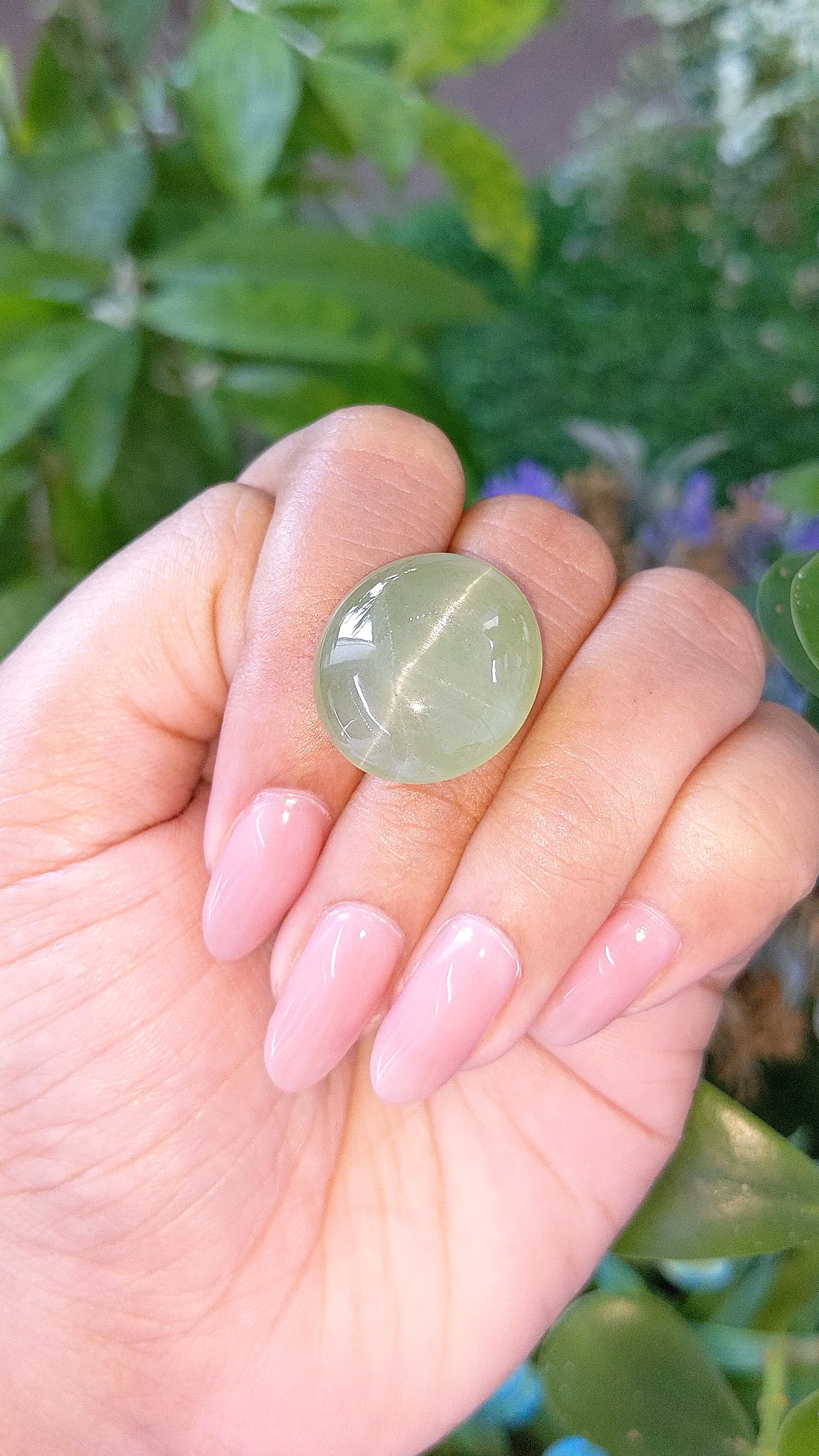 26.48 Ct. Green Cabochon Beryl from Ceylon (Sri Lanka) Size Video