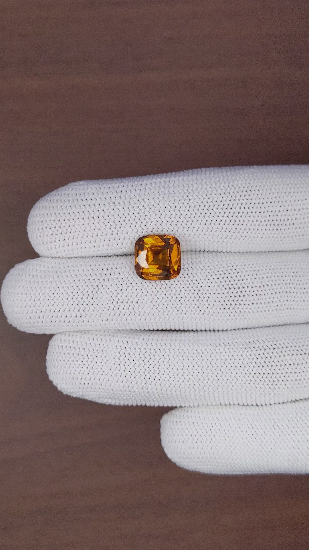 5.50 Ct. Orange Hessonite Garnet Size Video