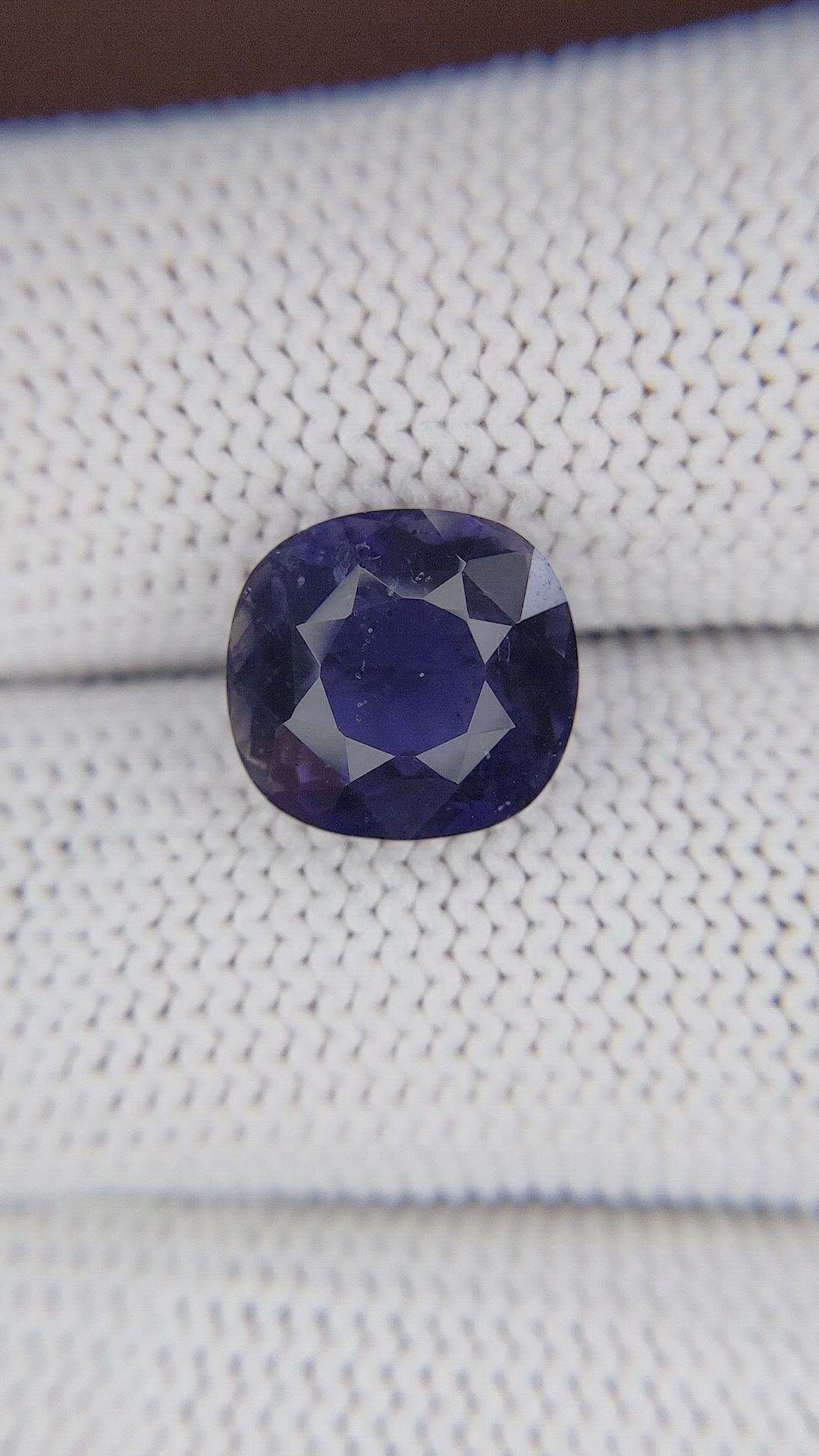 3.79 Ct. Bluish Purple Iolite from Ceylon (Sri Lanka) Size Video