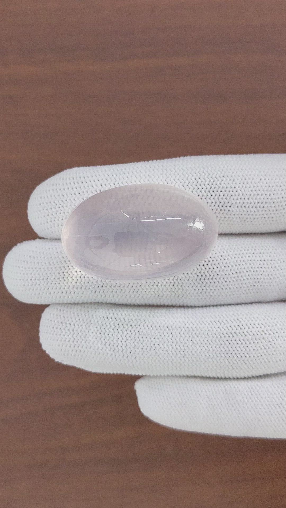 111.40 Ct. Pink Cabochon Rose Quartz from Ceylon (Sri Lanka) Size Video