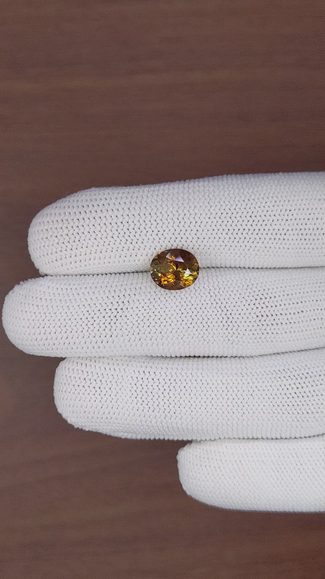 2.83 Ct. Brown Tourmaline from Ceylon (Sri Lanka) Size Video