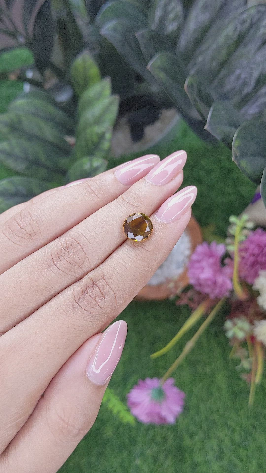 2.99 Ct. Brown Tourmaline from Ceylon (Sri Lanka) Size Video