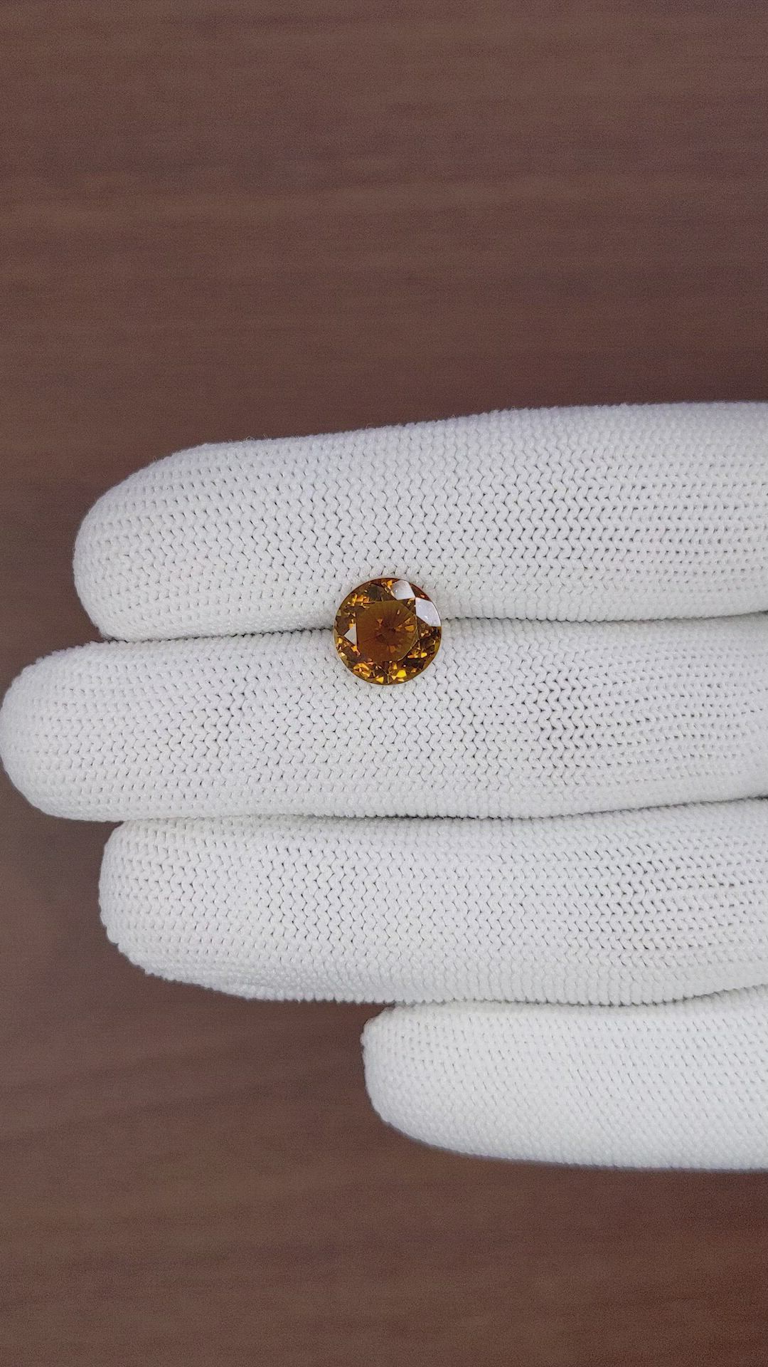 2.99 Ct. Brown Tourmaline from Ceylon (Sri Lanka) Size Video