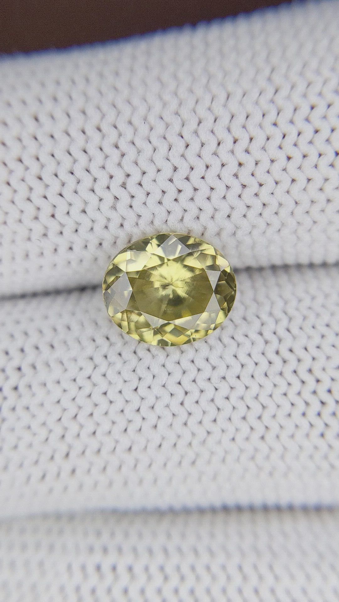 3.03 Ct. Yellow Zircon from Ceylon (Sri Lanka) Size Video