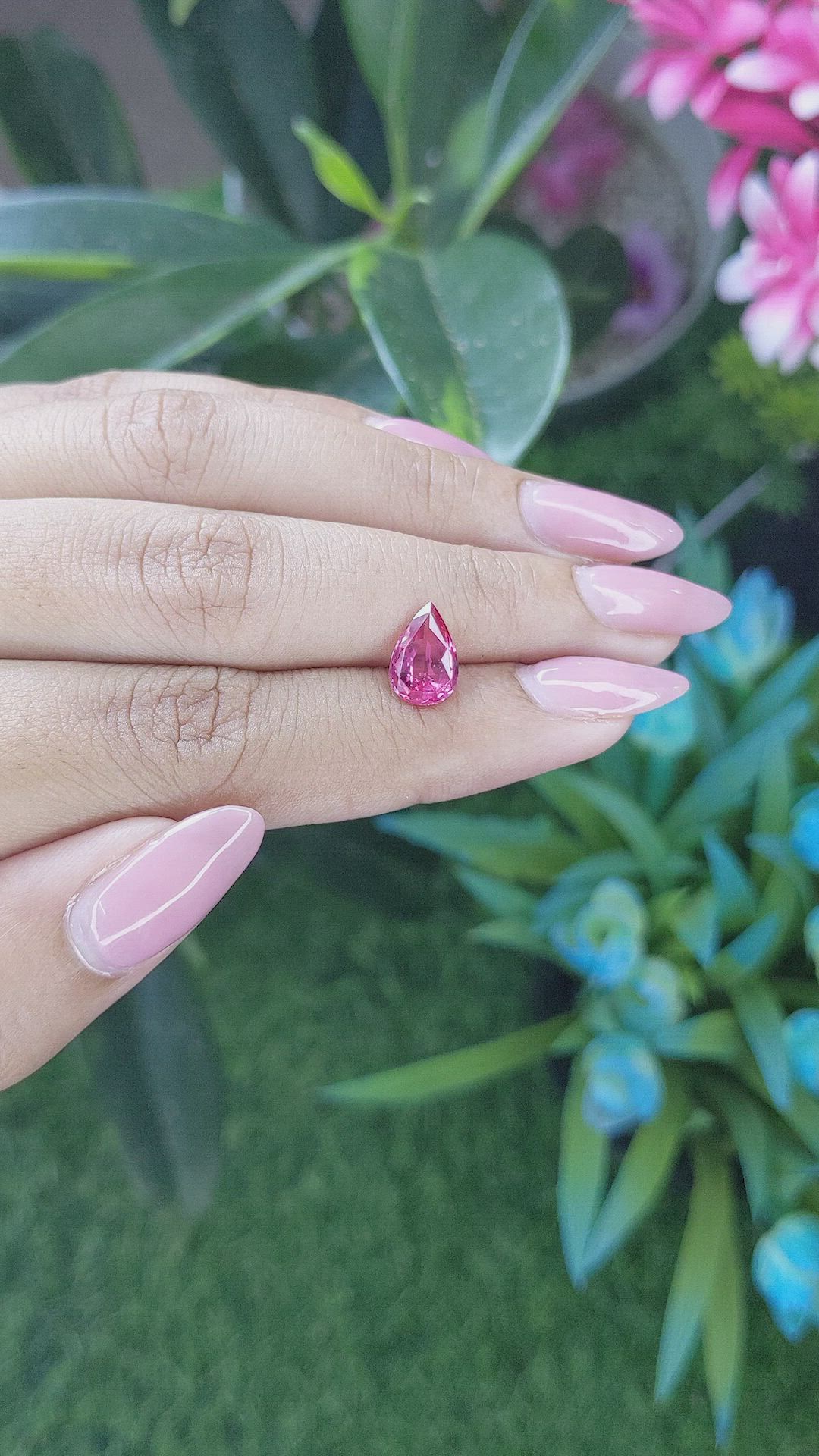 1.63 Ct. Pink Spinel from Tanzania Size Video