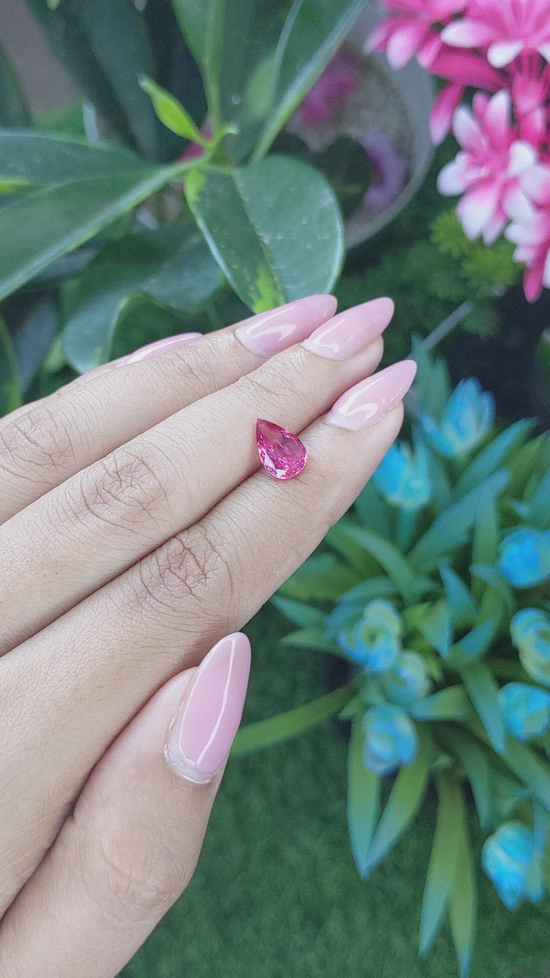 1.63 Ct. Pink Spinel from Tanzania Size Video