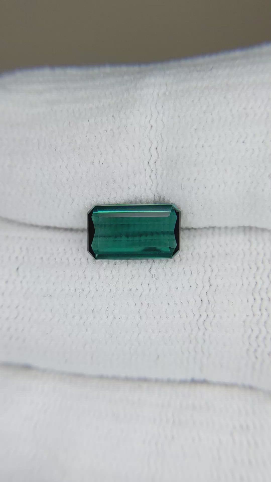 1.82 Ct. Bluish Green Tourmaline from Africa Size Video