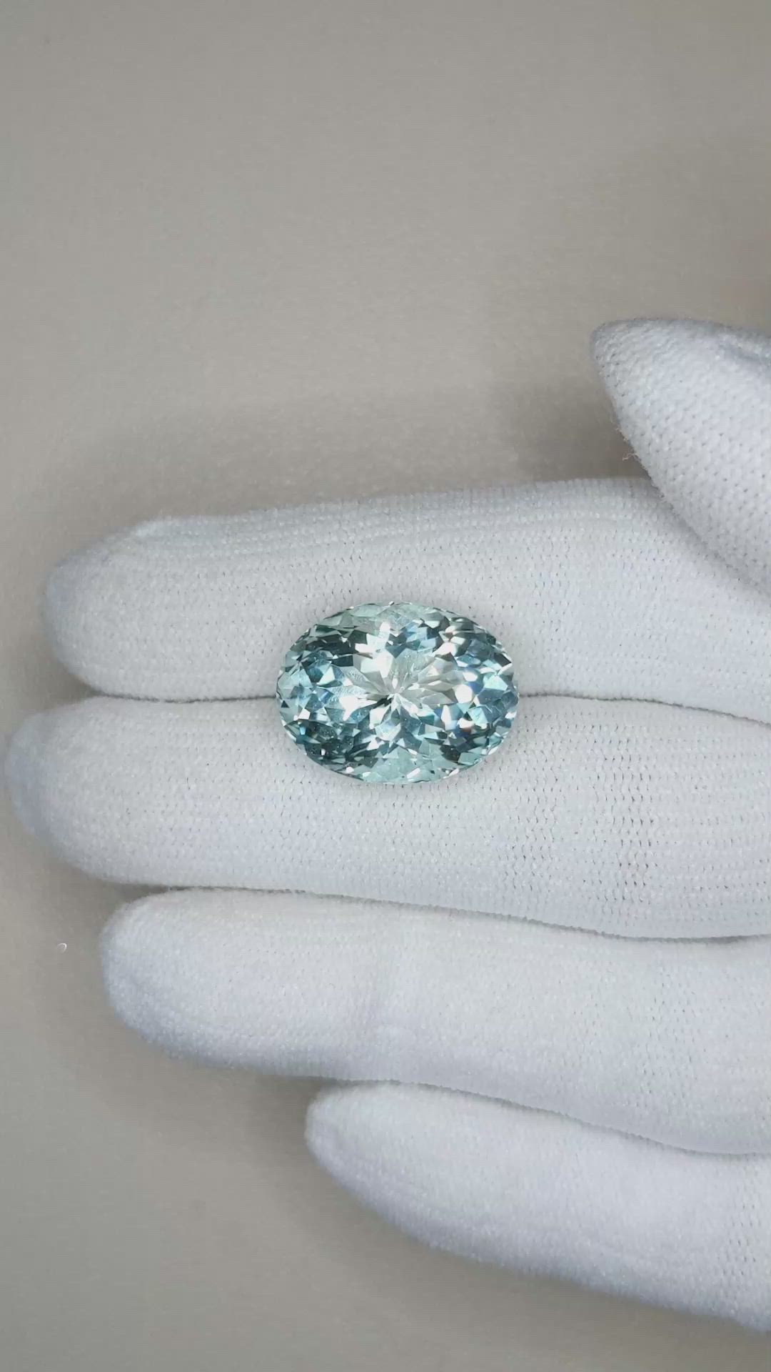 11.02 Ct. Aquamarine from Tanzania Size Video