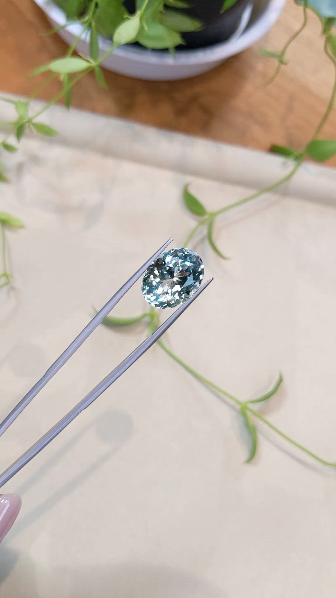 11.02 Ct. Aquamarine from Tanzania Size Video