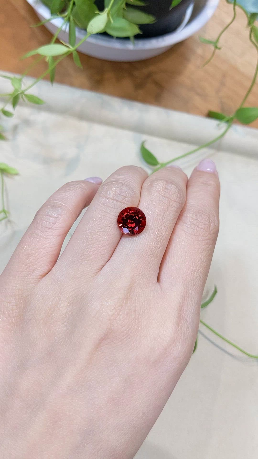 4.55 Ct. Garnet from Tanzania Size Video