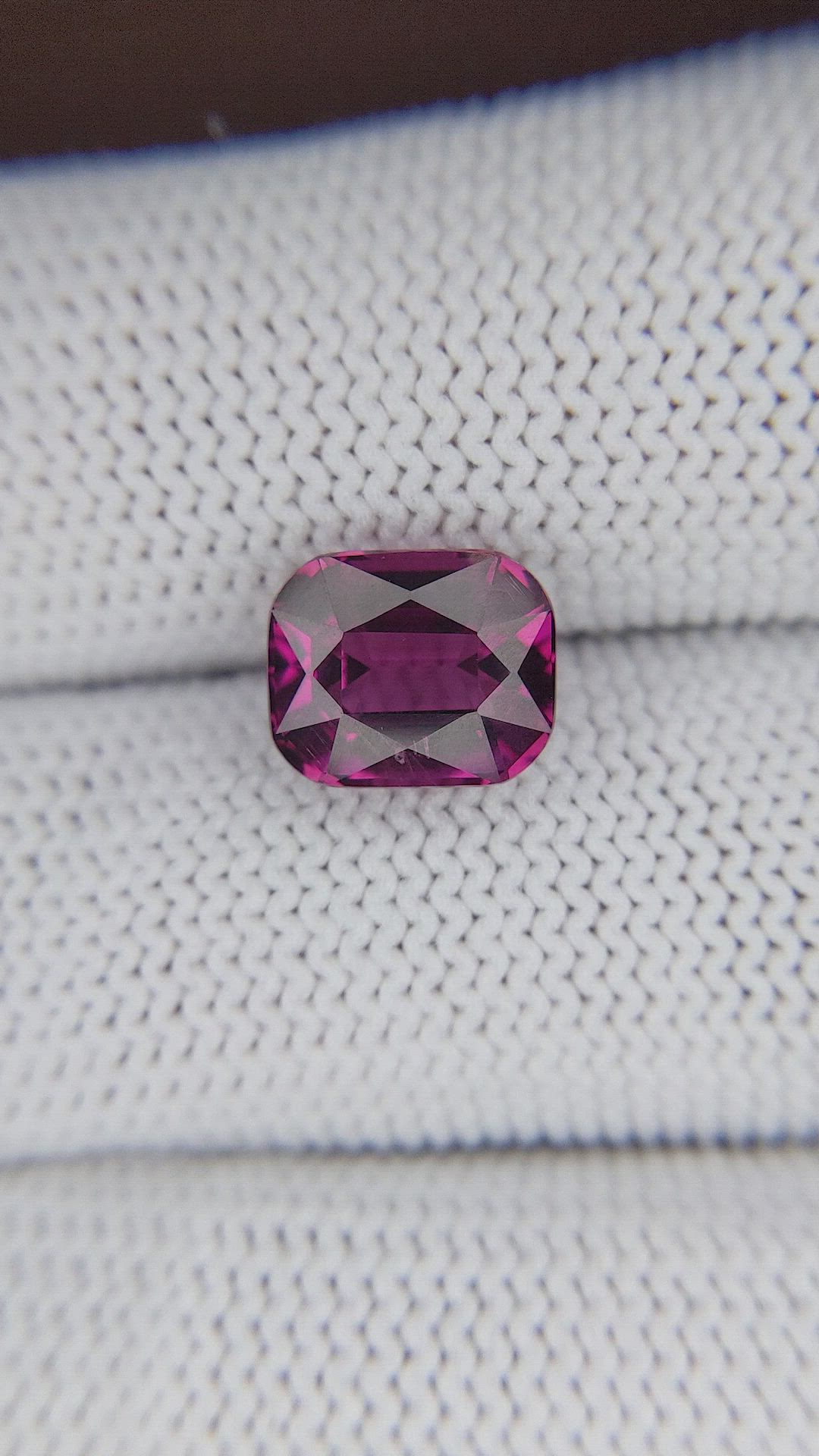 4.27 Ct. Purplish Pink Rhodolite Garnet from Ceylon (Sri Lanka) Size Video