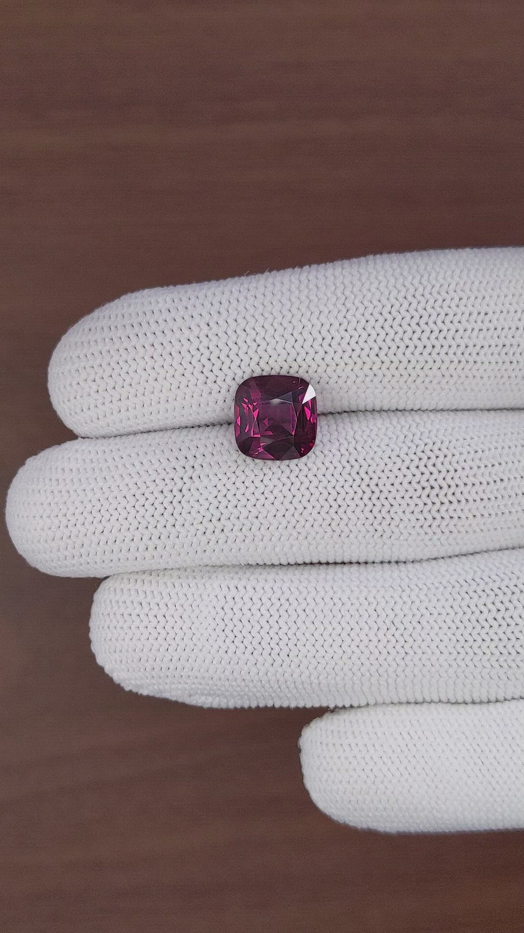 5.32 Ct. Purplish Pink Rhodolite Garnet from Tanzania Size Video