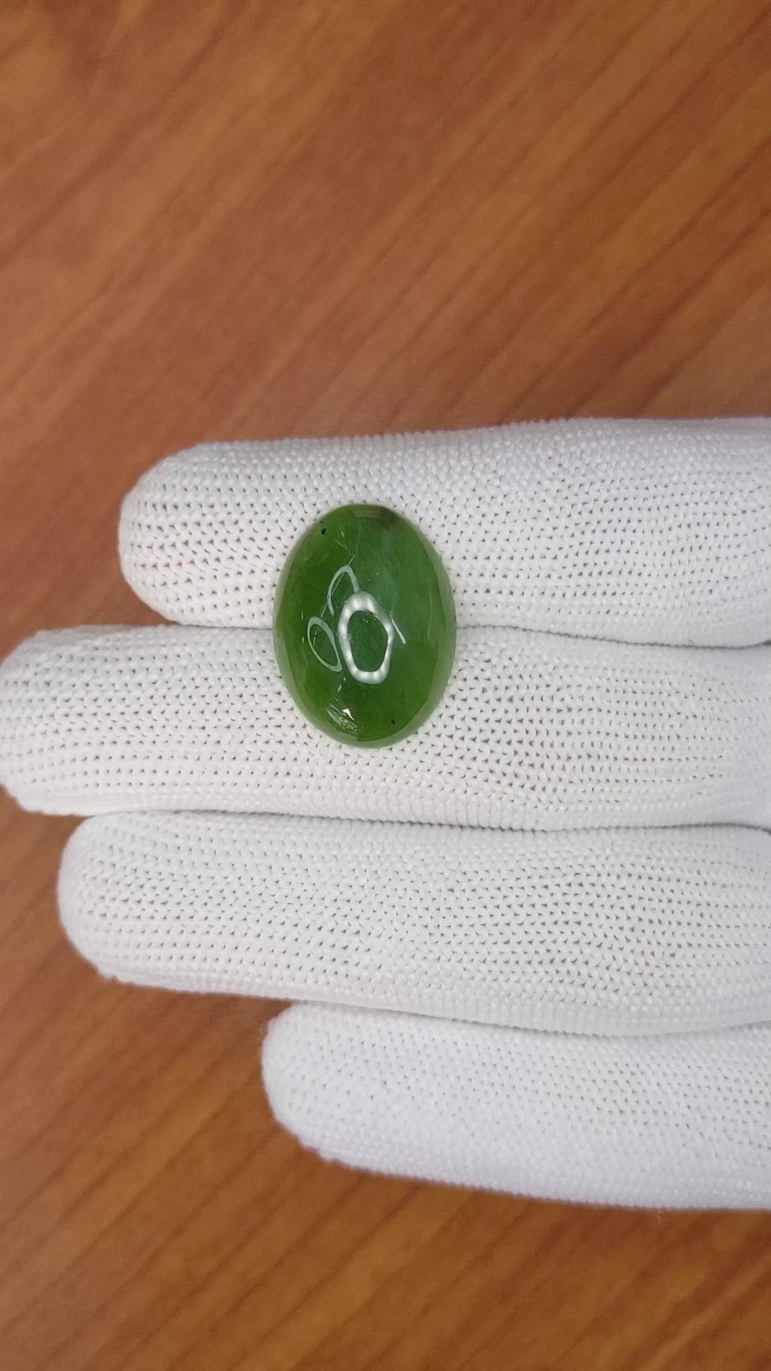 11.14 Ct. Cabochon Jade from Burma (Myanmar) Size Video