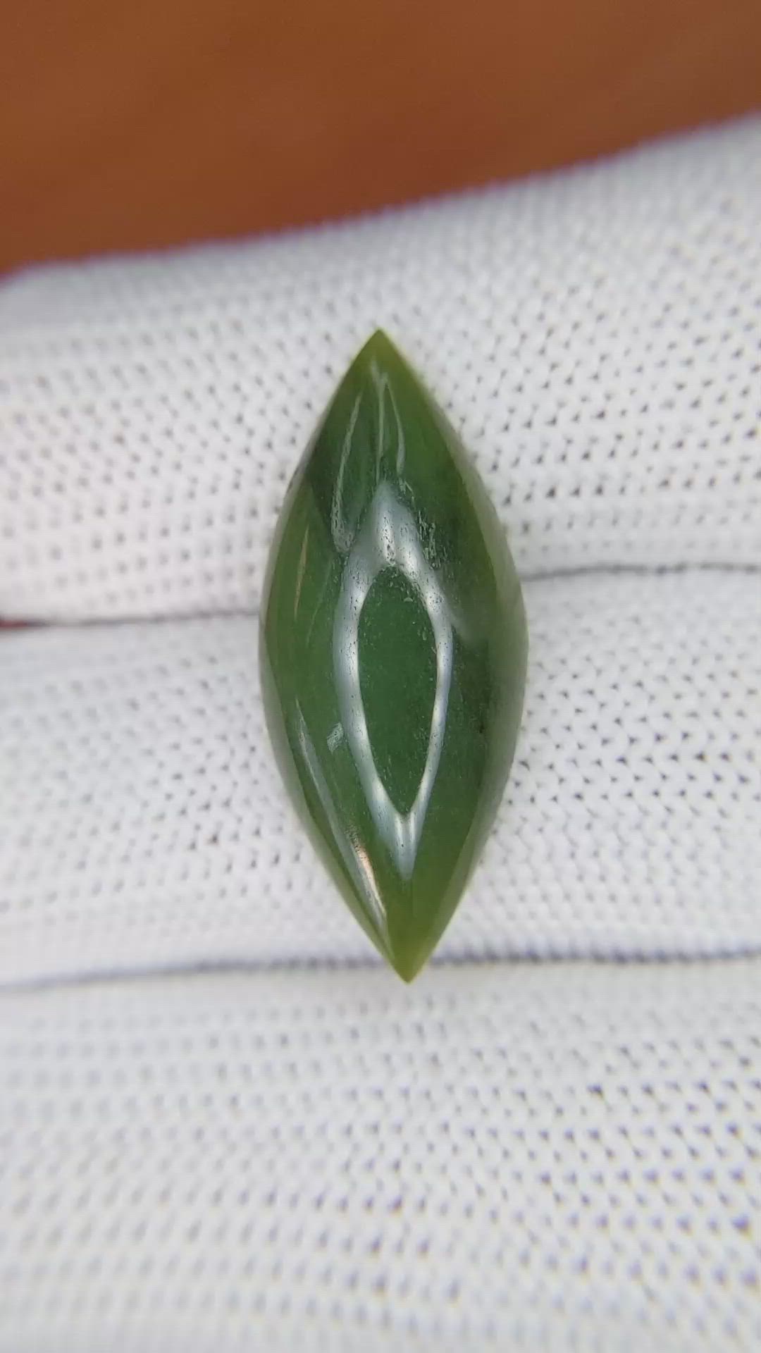 9.03 Ct. Cabochon Jade from Burma (Myanmar) Size Video