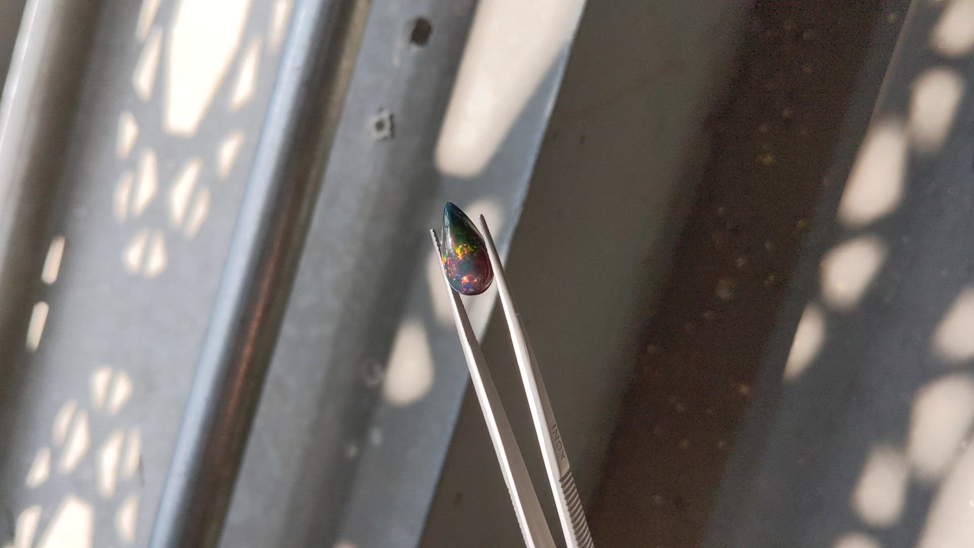 3.29 Ct. Cabochon Black Opal from Ethiopia Size Video