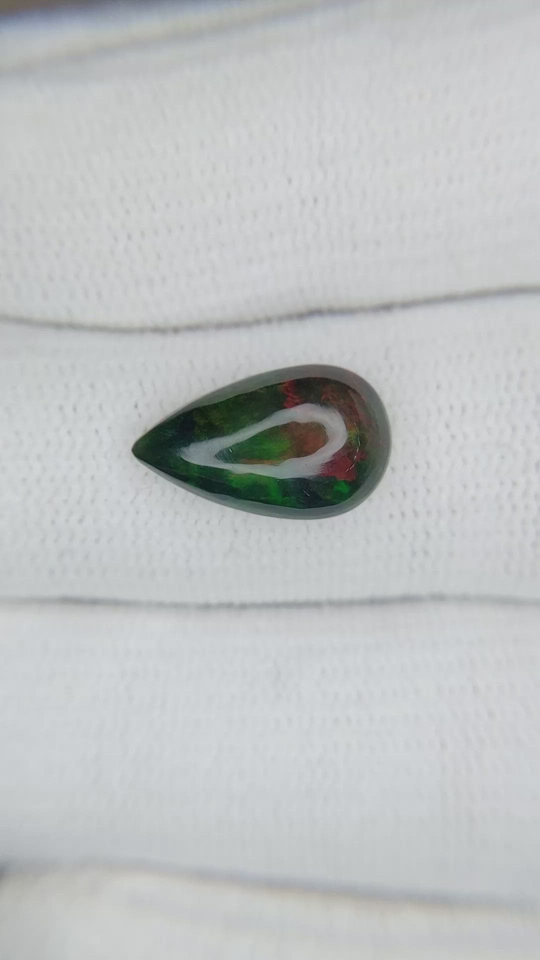2.14 Ct. Cabochon Black Opal from Ethiopia Size Video
