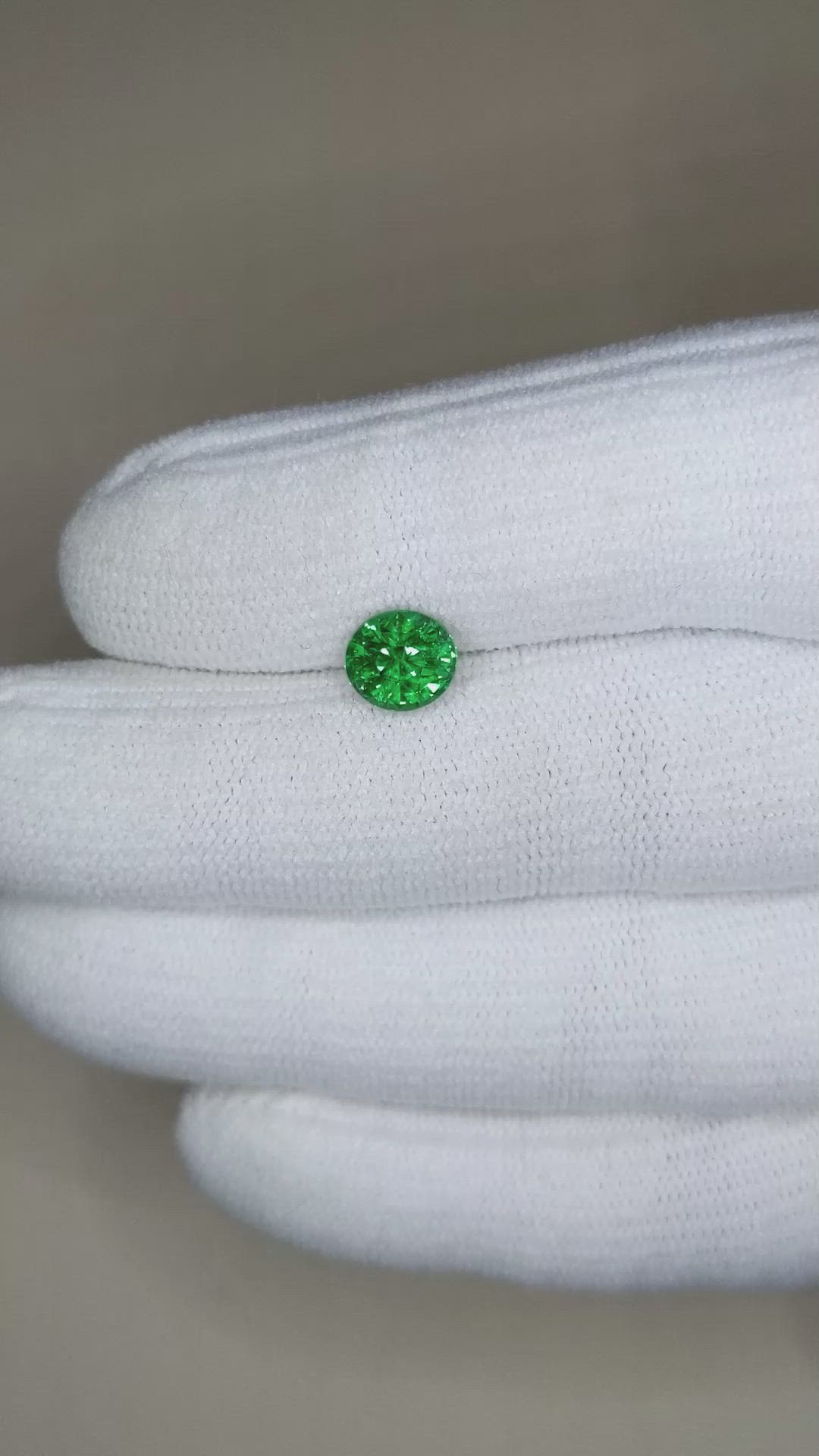 2.00 Ct. Tsavorite Garnet from Tanzania Size Video
