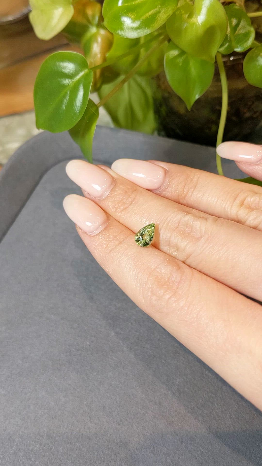 1.68 Ct. Chrysoberyl from Ceylon (Sri Lanka) Size Video